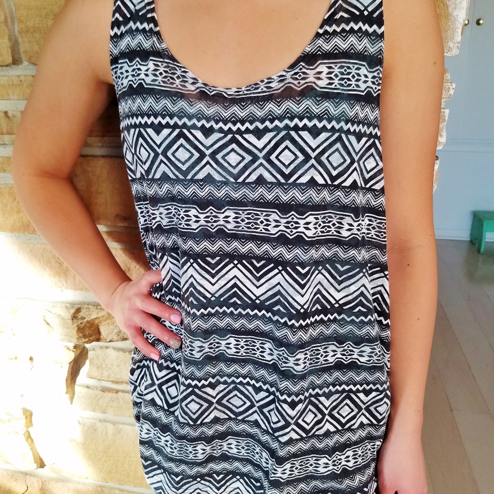 Black and White Tank